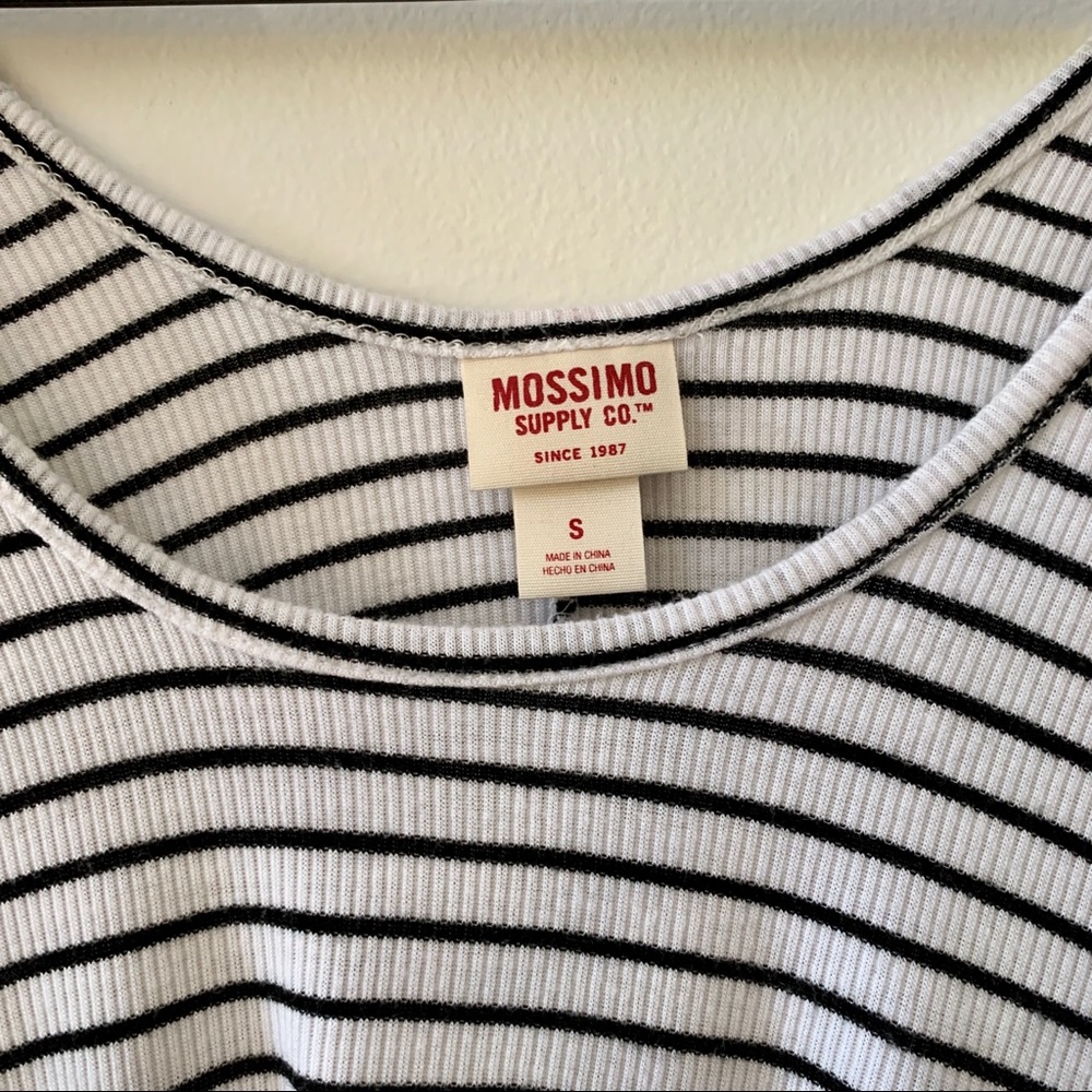 Mossimo Black & White Striped Flowy Tank - Picture 2 of 4